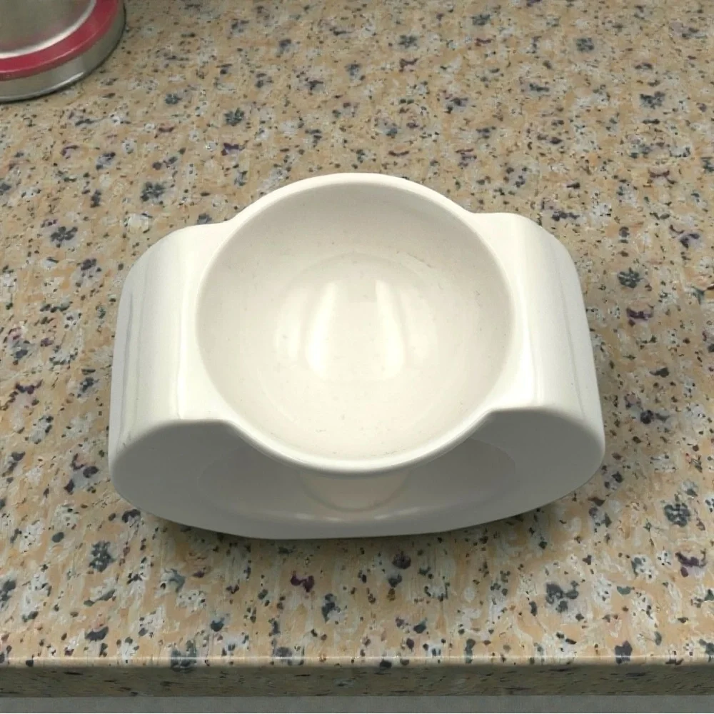 PartyLite Modern White Ceramic Wax Warmer Tealight Holder Simplistic